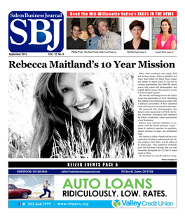 Rebecca Maitland's 10 Year Mission
