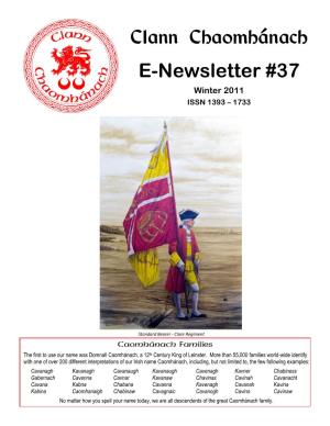 Clann Chaomhánach E-Newsletter #37.Pdf