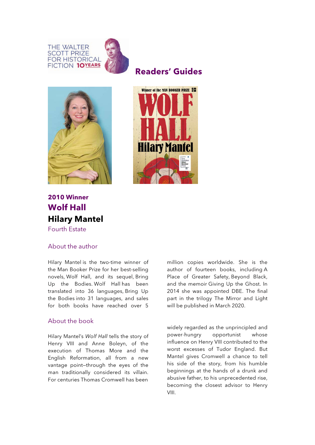 Wolf Hall by Hilary Mantel