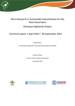 Africa Research in Sustainable Intensification for the Next Generation