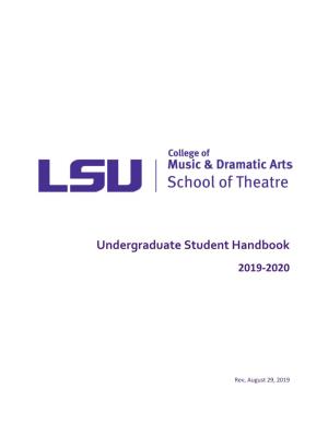 About Lsu Department of Theatre and Swine Palace