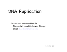 DNA Replication!