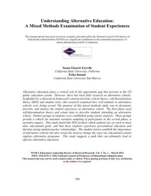 A Mixed Methods Examination of Student Experiences
