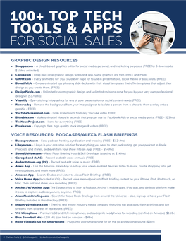 100 Top Tech Tools & Apps Comprehensive List