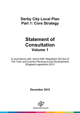 Statement of Consultation Volume 1