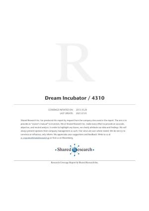 Dream Incubator / 4310