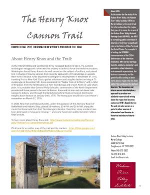 The Henry Knox Cannon Trail