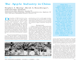 The Apple Industry in China