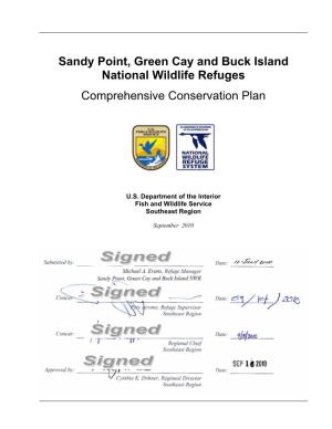 Sandy Point, Green Cay and Buck Island National Wildlife Refuges Comprehensive Conservation Plan