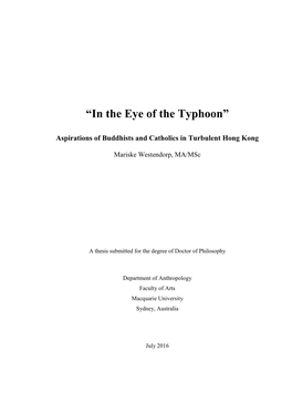 “In the Eye of the Typhoon”