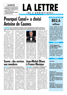 Pourquoi Canal+ a Choisi Antoine De Caunes