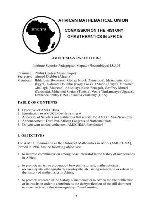 AMUCHMA-NEWSLETTER-6 Instituto Superior Pedagógico, Maputo