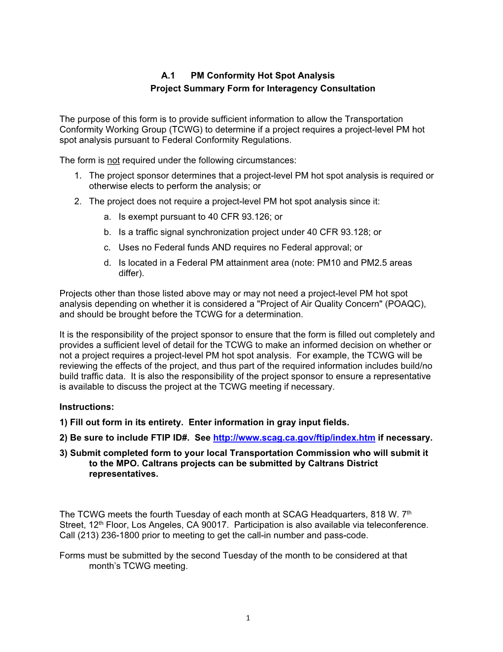 TCWG PM Hot Spot Form RIV031215