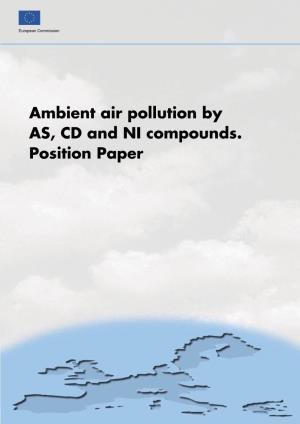Ambient Air Pollution by As, Cd and Ni Compounds