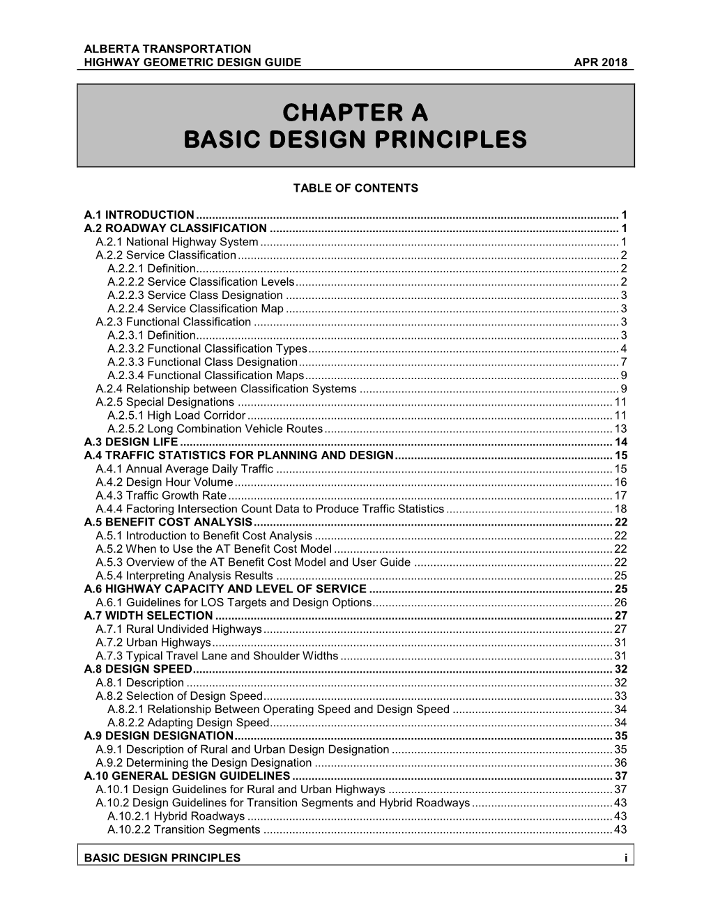 Chapter a Basic Design Principles