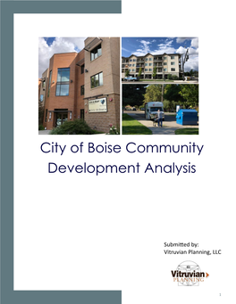 City of Boise Community Development Analysis