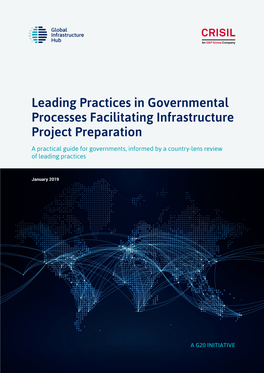 Leading Practices in Governmental Processes Facilitating Infrastructure Project Preparation