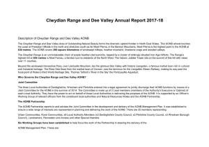 Clwydian Range and Dee Valley Annual Report 2017-18