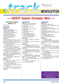 USATF Indoor Champs: Men —