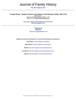 Journal of Family History