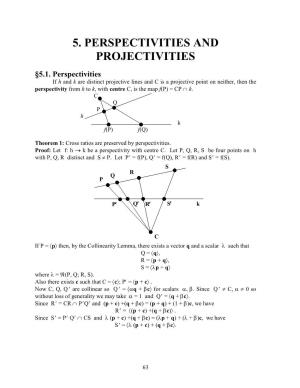 CHAP05 Perspectivities and Projectivities