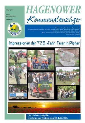 Impressionen Der 725-Jahr-Feier in Picher