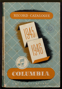 Catalogue of Columbia Records