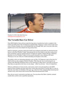 The Versatile Race Car Driver