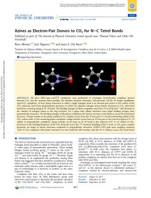 Azines As Electron-Pair Donors to CO2 for N···C Tetrel Bonds