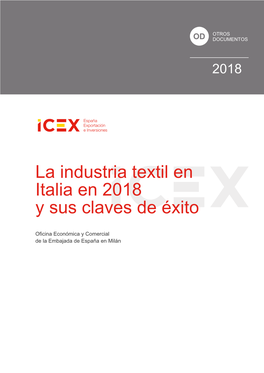 La Industria Textil En Italia En 2018 Y Sus Claves De Éxito