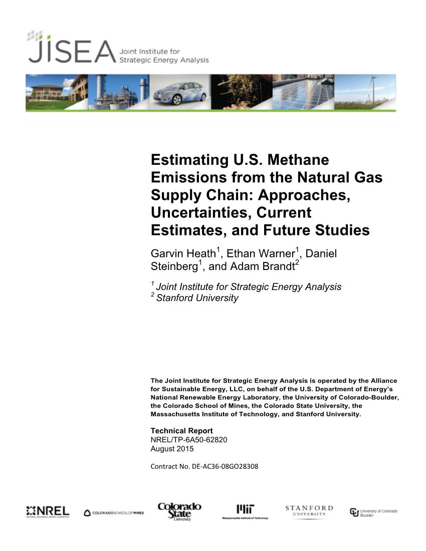Estimating US Methane Emissions from the Natural Gas Supply