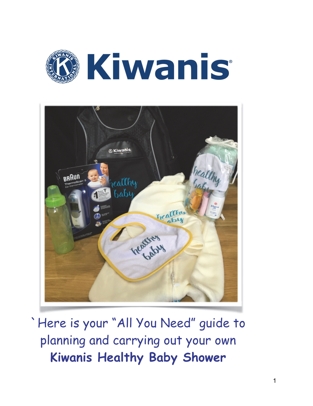 Kiwanis Healthy Baby Shower