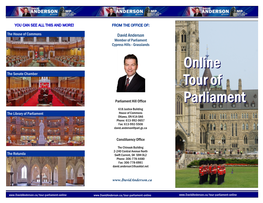 Online Tour of Parliament Online Tour of Parliament