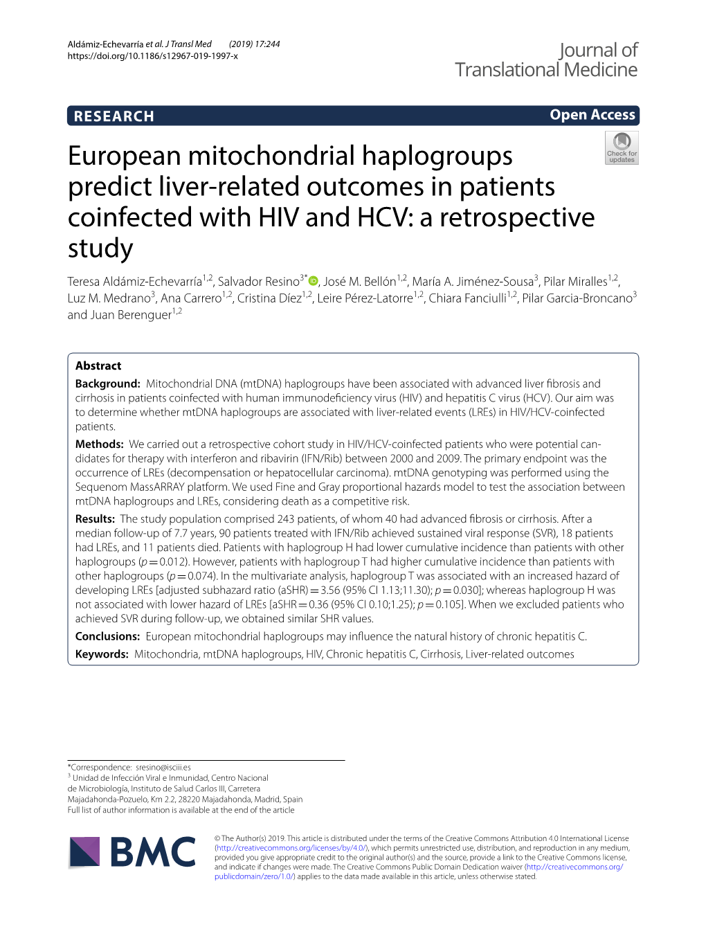 European Mitochondrial Haplogroups