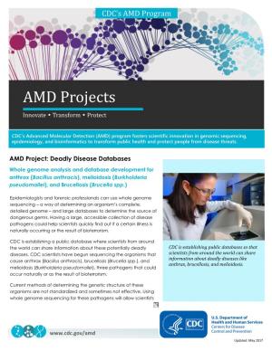 AMD Projects: Deadly Disease Databases