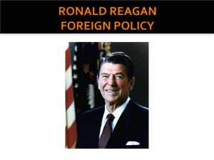 Ronald Reagan Foreign Policy