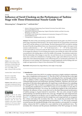 Influence of Swirl Clocking on the Performance of Turbine Stage With