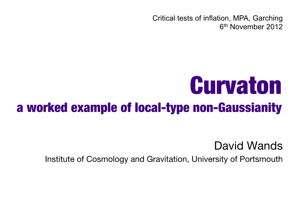 Curvaton� a Worked Example of Local-Type Non-Gaussianity