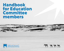 Handbook for Education Committee Members FOREWORD