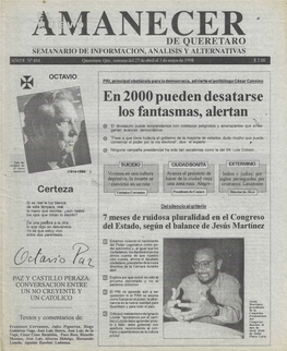 El Nuevo Amanecer De Querétaro 404, 27.04.1998