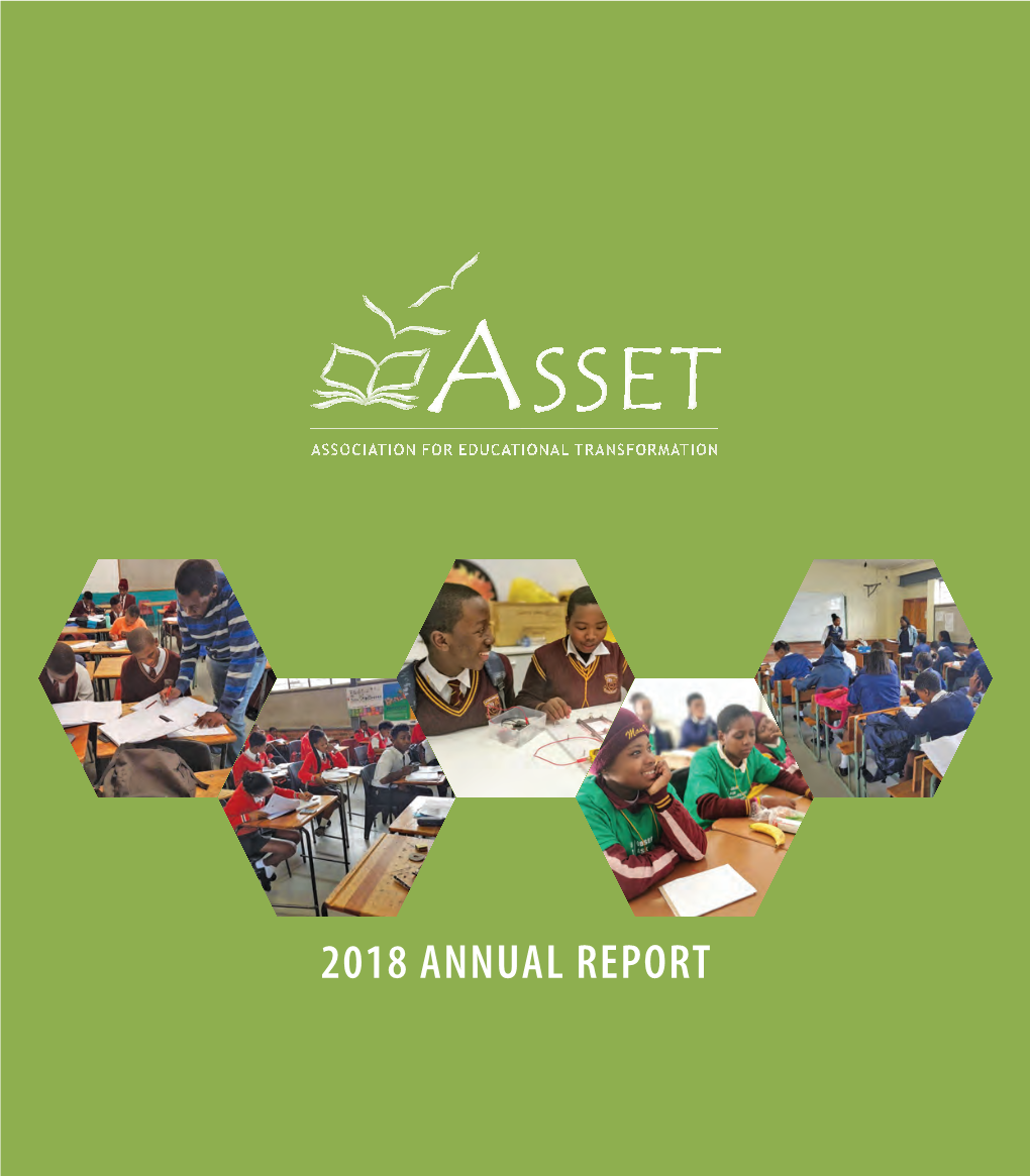 ANNUAL REPORT FAX 021 685 2501 EMAIL Admin@Asset.Org.Za · WEBSITE