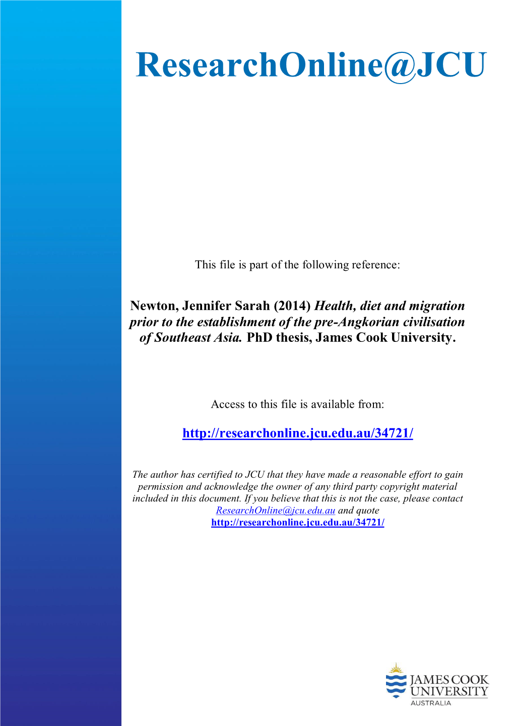 Health, Diet and Migration Prior to the Establishment of the Pre-Angkorian Civilisation of Southeast Asia