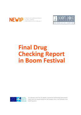 Final Drug Checking Report in Boom Festival