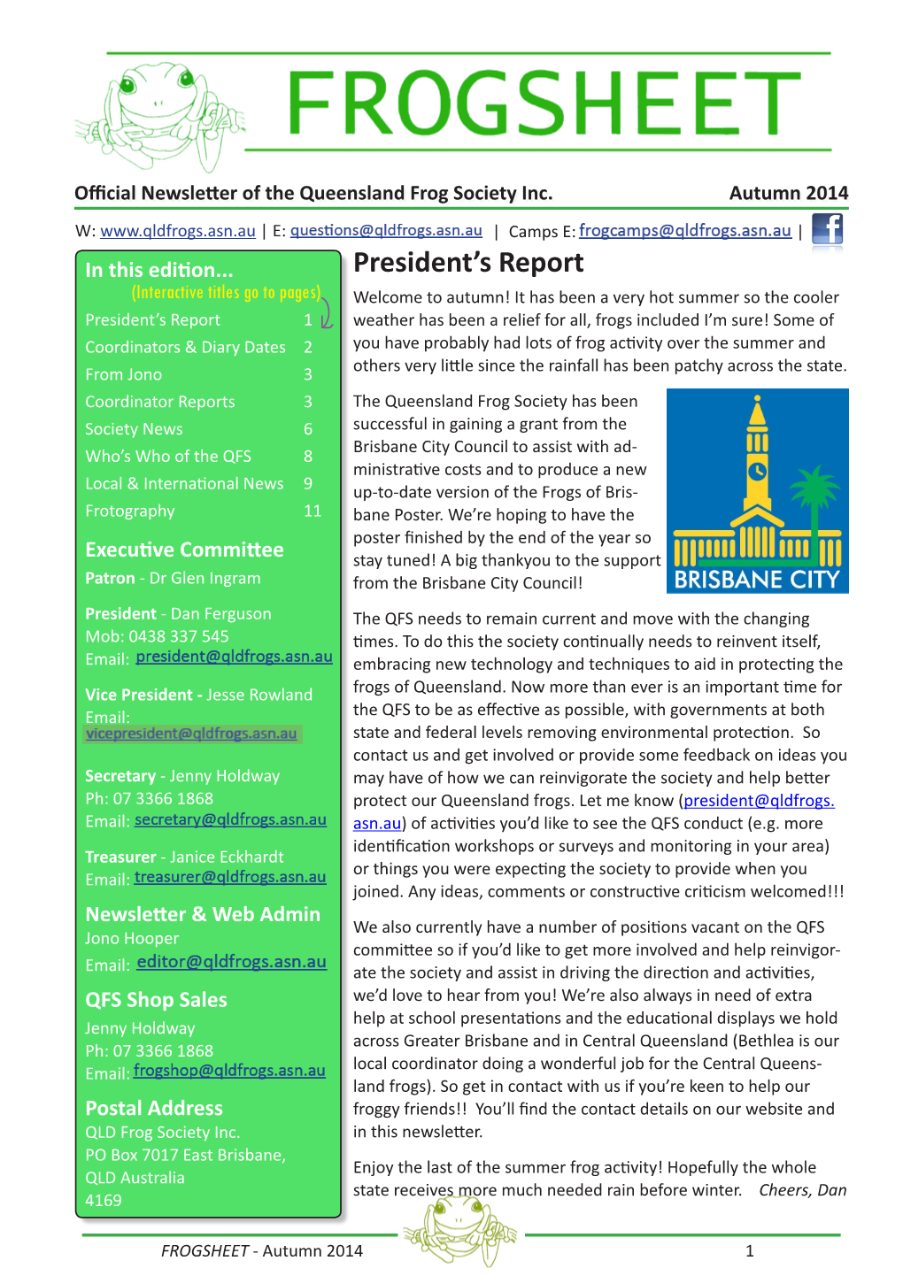 President's Report