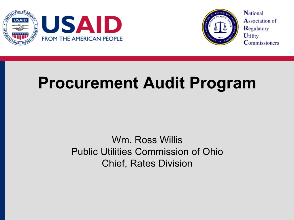 Purchasing Audit Program