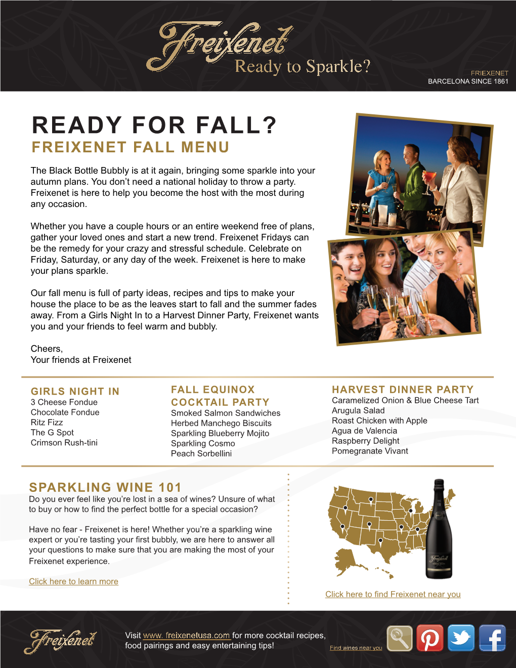 Ready for Fall? F Reixenet Fall Menu