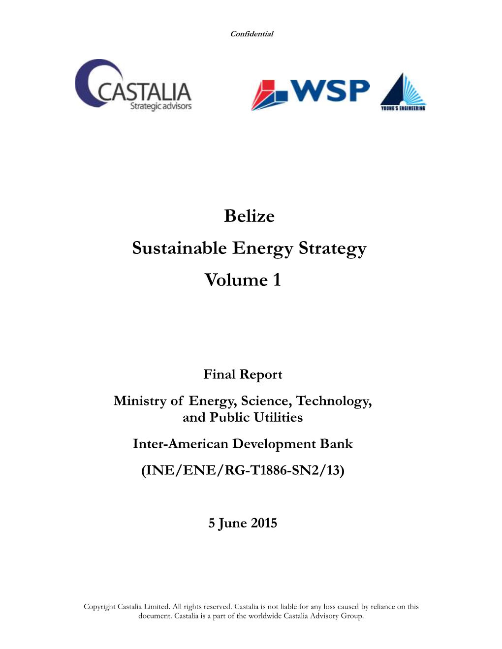 Belize Sust Energy Strategy Final Vol 1