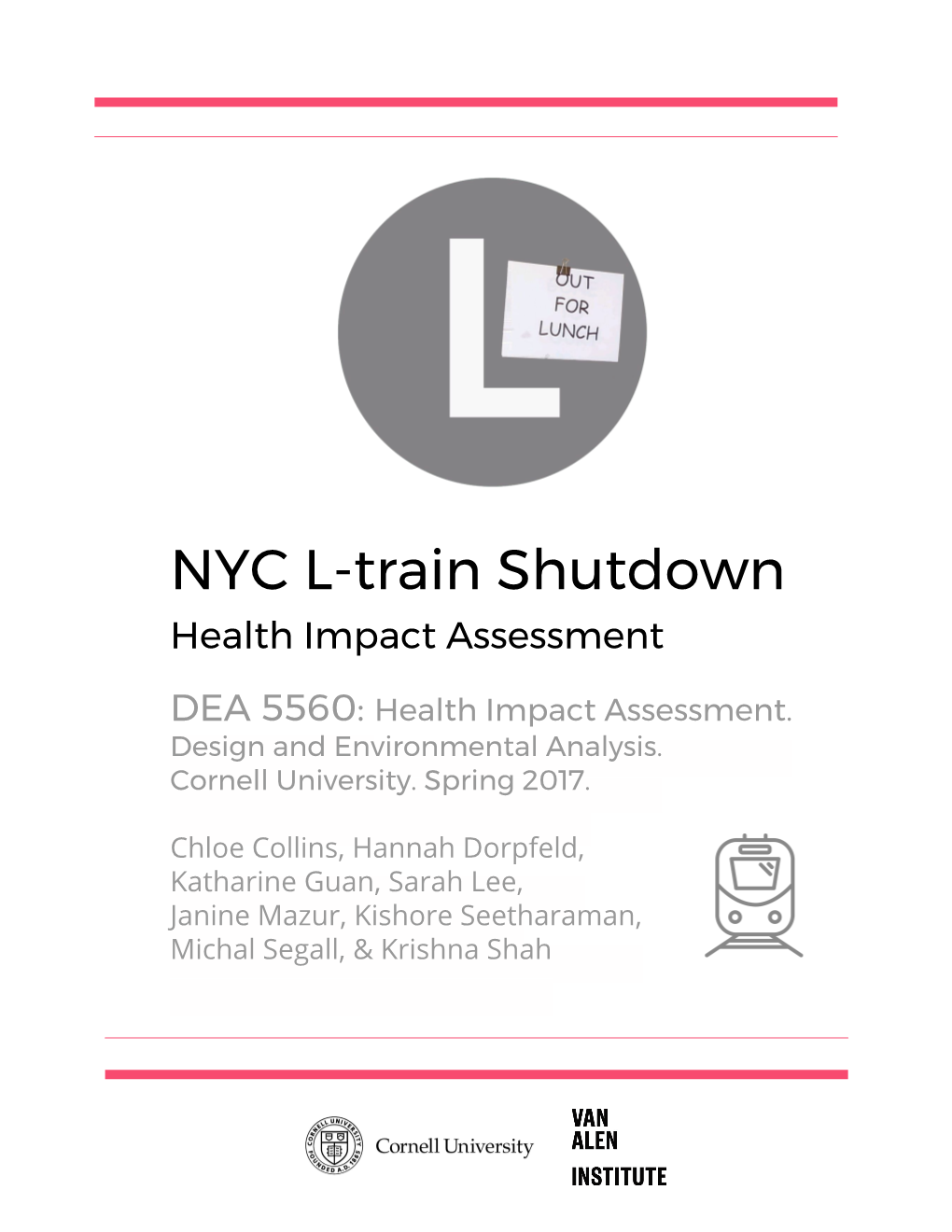 NYC L-Train Shutdown Health Impact Assessment