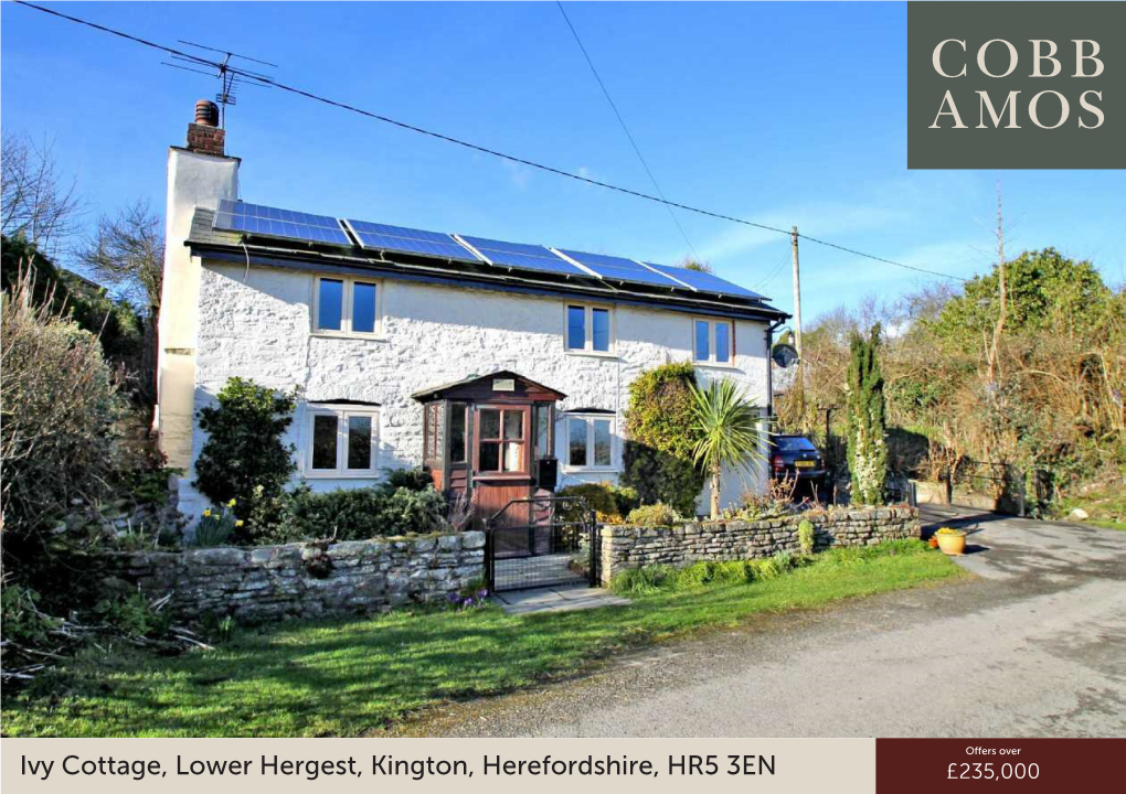 Ivy Cottage, Lower Hergest, Kington, Herefordshire, HR5