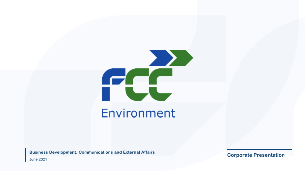 Presentation of FCC Environment
